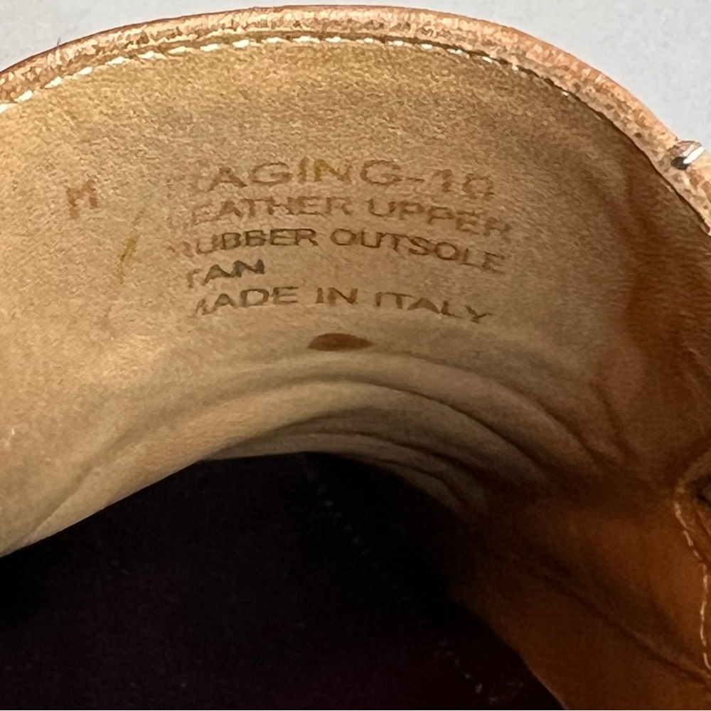 Bruno Magli Raging Collection Made in Italy Tan Leather Loafers Sz 13 Summer - Picture 3 of 16